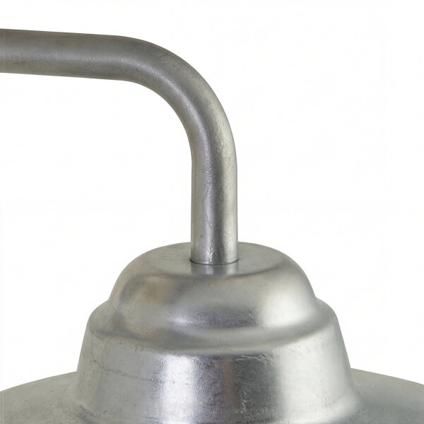 Außenwandleuchte Silber Glas Metall E27 IP44 B:24,5 cm