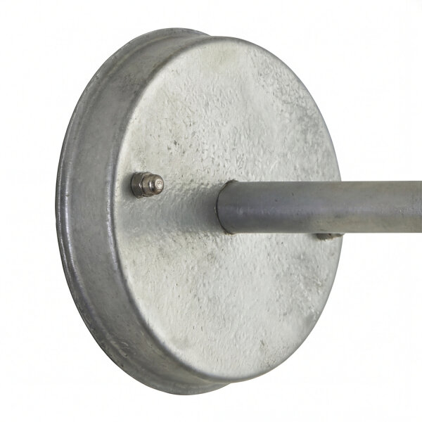 Außenwandleuchte Silber Glas Metall E27 IP44 B:24,5 cm