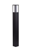 Pollerleuchte IP44 GU10 73 cm Schwarz Wei&szlig; Aluminium