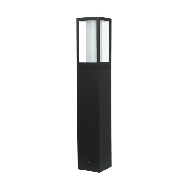 Pollerleuchte IP44 GU10 45 cm Schwarz Weiß Aluminium