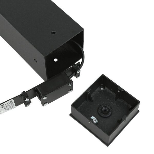 Pollerleuchte IP44 GU10 45 cm Schwarz Weiß Aluminium