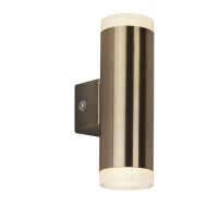 LED Wandleuchte außen Up Down IP44 in Messing Antik...