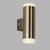 LED Wandleuchte außen Up Down IP44 in Messing Antik...