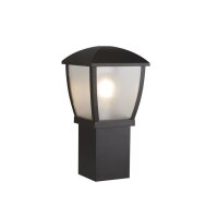 Sockelleuchte Schwarz IP44 E27 45 cm hoch au&szlig;en Garten