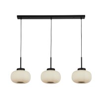 Längliche Hängelampe 3-flammig B: 104 cm Glas...