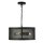Hängeleuchte Schwarz Ø 45 cm aus Mesh Metall 3x E27 Retro