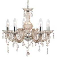 Funkelnder Kronleuchter Glas Kristall Ø 48 cm 5x E14