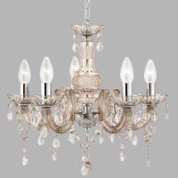 Funkelnder Kronleuchter Glas Kristall Ø 48 cm 5x E14