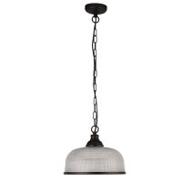 Hängeleuchte Schwarz Glas Metall Ø 27 cm H:...