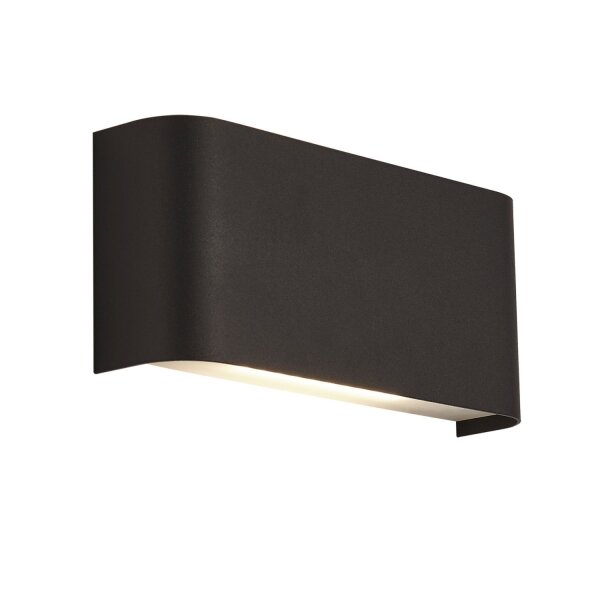 LED Wandleuchte Up Down Schwarz 3000 K Metall innen