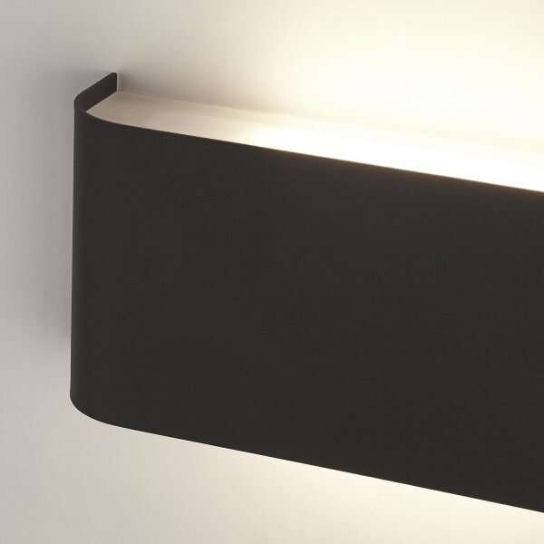 LED Wandleuchte Up Down Schwarz 3000 K Metall innen