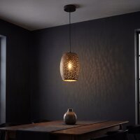 Hängelampe Schwarz Gold E27 Ø15 cm...