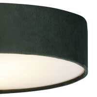 Deckenlampe rund Ø 38 cm H: 10 cm Samt Schirm...