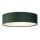 Deckenlampe rund Ø 38 cm H: 10 cm Samt Schirm Grün 2x E27