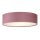 Deckenlampe Stoff Samt rund Ø 38 cm H: 10 cm Rosa 2x E27