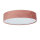 Deckenleuchte rund Ø 50cm H: 10cm Rosa Samt Schirm 3x E27