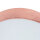 Deckenleuchte rund Ø 50cm H: 10cm Rosa Samt Schirm 3x E27