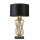 Tischlampe Gold Schwarz 72 cm hoch E27 Metall Satin