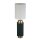 Tischlampe E27 72 cm hoch Stoff Metall Grün Weiß Messing