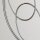Tischlampe Metall Stoff 53 cm in Chrom Silber E27