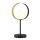 Tischlampe Metall Glas 36 cm hoch G9 Schwarz Weiß Gold
