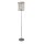Stehleuchte Kristall Metall H: 152 cm Chrom Klar 2x E14