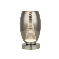 LED Tischlampe Rauchglas H: 20,5 cm &Oslash; 11,5 cm 3000 K