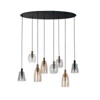 Hängelampe Glas Metall B: 120 cm groß H: max....
