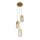 Pendelleuchte 3-flammig E14 D: 26 cm Glas Metall Modern
