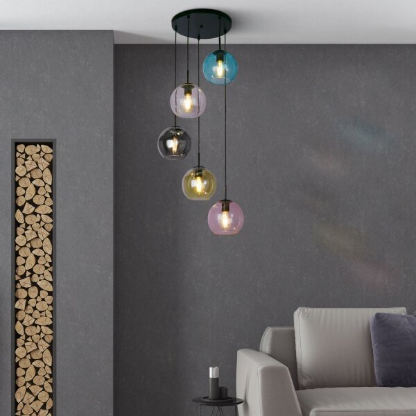 Pendelleuchte Glas rund Ø 51 cm H: max. 1,2 m verstellbar