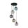 Pendelleuchte Glas rund Ø 51 cm H: max. 1,2 m verstellbar