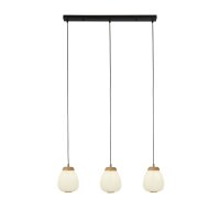 Pendelleuchte Schwarz Weiß B: 78,5 cm E14 3-flammig...