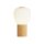 Tischleuchte klein H: 25 cm &Oslash; 14,5 cm Glas Holz E14