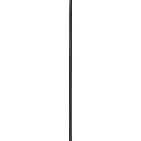 Hängeleuchte Schwarz Weiß E27 Ø 25 cm rund Glas Metall