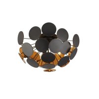 Deckenleuchte Metall Schwarz Gold &Oslash; 52 cm 3x E14...
