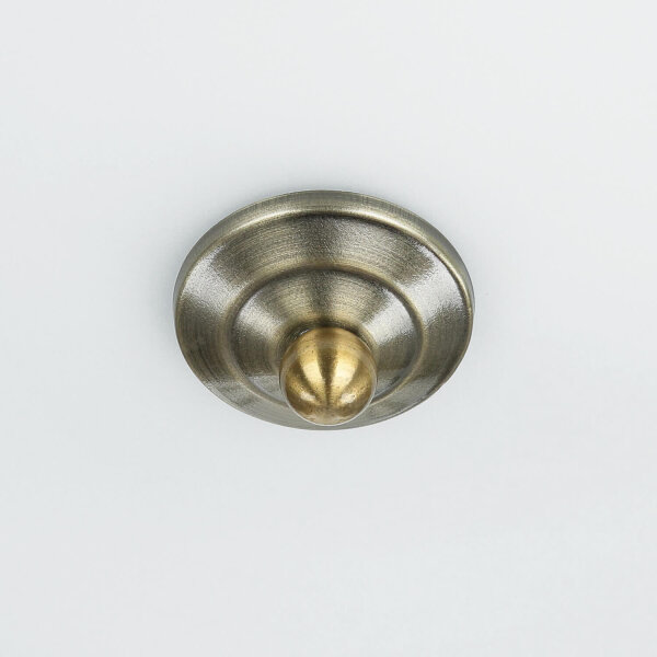 Deckenlampe Badezimmer Ø 35 cm IP44 Messing Antik Weiß 2x E27