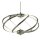 LED Hängelampe Metall D: 51 cm Chrom Weiß 3000 K 2417 lm