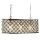 Hängelampe Kristall B: 60 cm 3x E14 in Kupfer antik