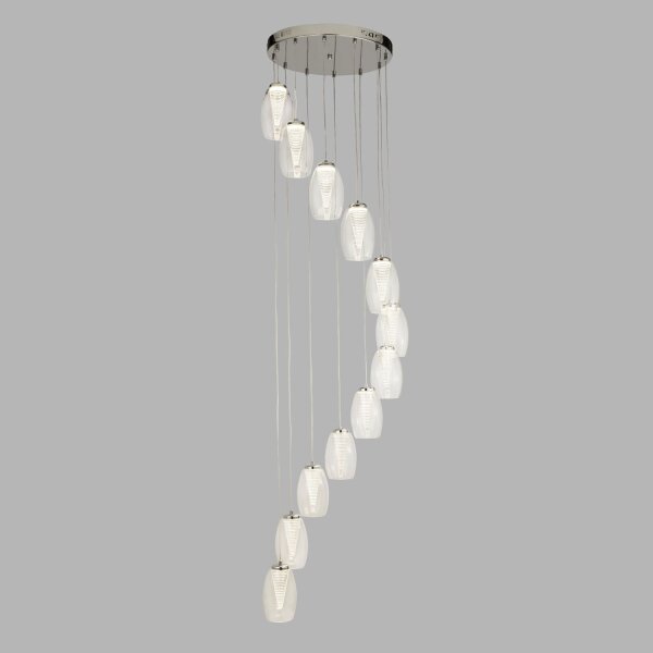 Pendelleuchte LED Ø 52 cm H: max. 2 m verstellbar 12-flammig