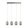 LED Hängelampe Rauchglas 4-flammig B: 75,5 cm 3000 K
