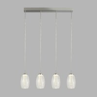 LED Hängeleuchte Glas B: 75,5 cm H: max. 150 cm...