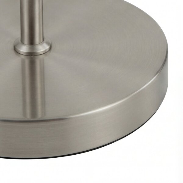 Stehleuchte Metall 133-167 cm verstellbar in Silber GU10