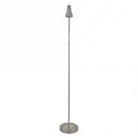 Stehleuchte Metall 133-167 cm verstellbar in Silber GU10