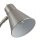 Stehleuchte Metall 133-167 cm verstellbar in Silber GU10