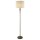 Stehleuchte Messing Antik Natur 165 cm E27 Metall Stoff