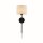 Wandleuchte mit Kabel Schalter E27 Schwarz Natur