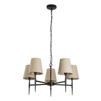 Kronleuchter 5-flammig Ø 66 cm Rustikal E14...