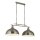 Hängeleuchte Metall B: 81,5 cm in Silber 2-flammig E27