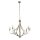 Kronleuchter Rustikal Ø 75 cm in Silber matt 8x E14