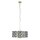 Pendelleuchte Kristall Ø 48 cm rund 5x E14 Messing Schwarz